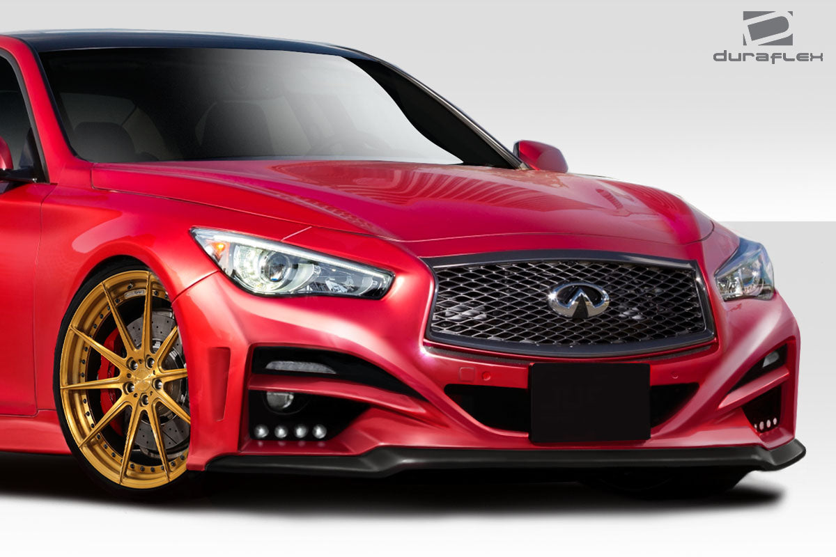 Extreme Dimensions Duraflex Impulse Front Bumper Cover Compatible With 2014-2023 Infiniti Q50 - 1 Piece - 113536