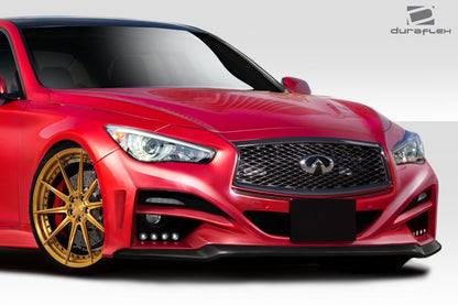 Extreme Dimensions Duraflex Impulse Front Bumper Cover Compatible With 2014-2023 Infiniti Q50 - 1 Piece - 113536