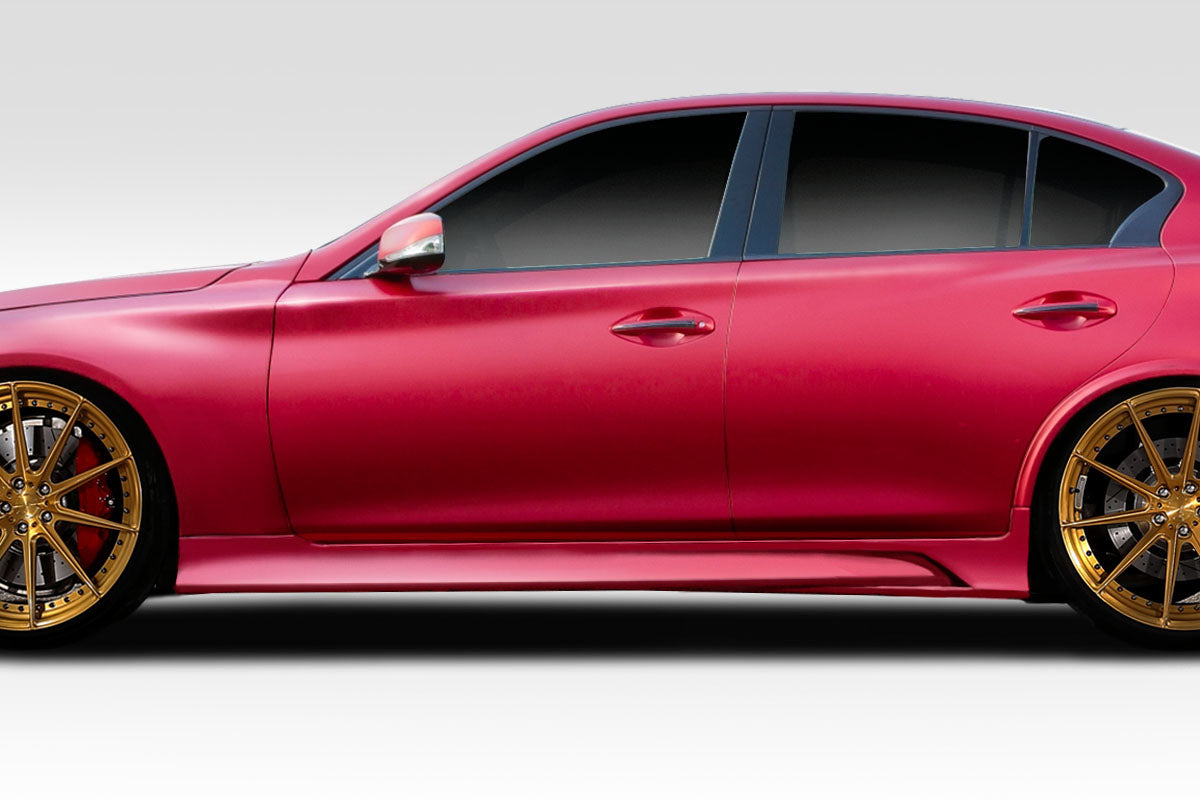 Extreme Dimensions Duraflex Impulse Side Skirts Compatible With 2014-2023 Infiniti Q50 - 2 Piece - 113537