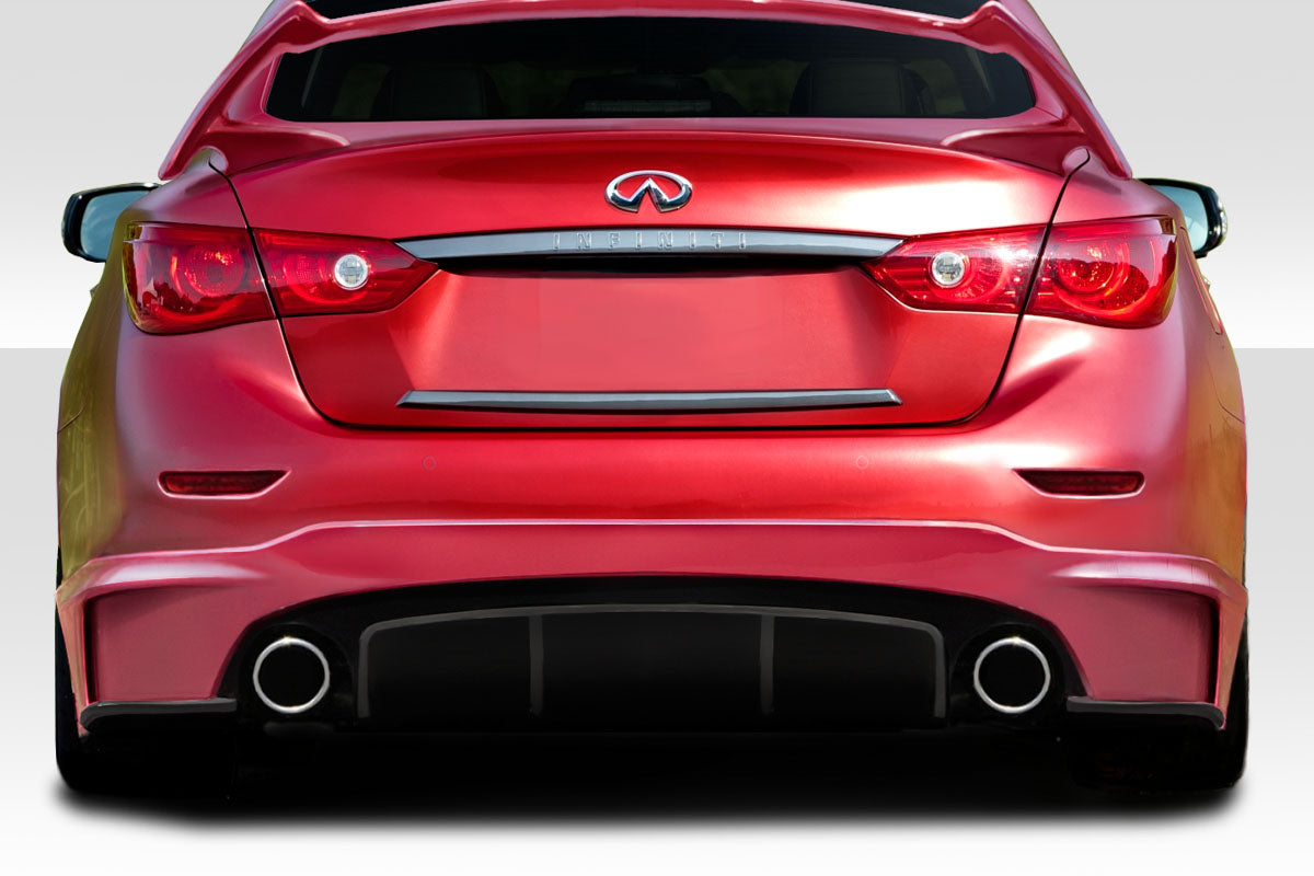 Extreme Dimensions Duraflex Impulse Rear Lip Add On Spoiler Compatible With 2014-2017 Infiniti Q50 - 1 Piece - 113538
