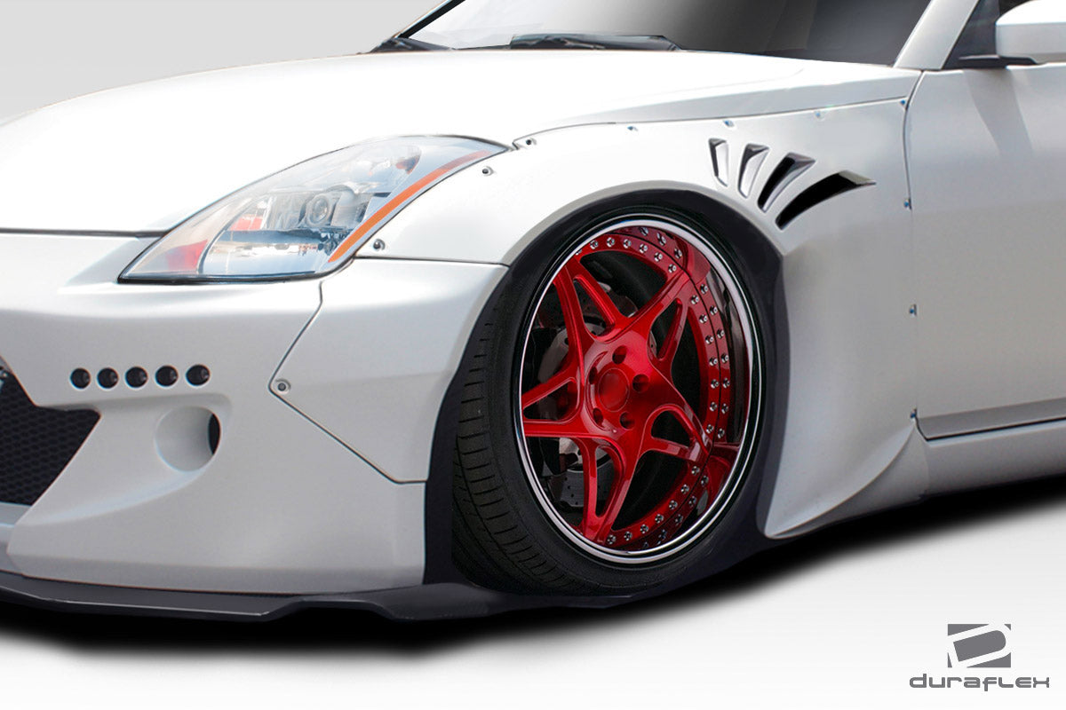 Extreme Dimensions Duraflex RBS Front Fenders Flare Compatible With 2003-2008 Nissan 350Z - 2 Piece - 113544