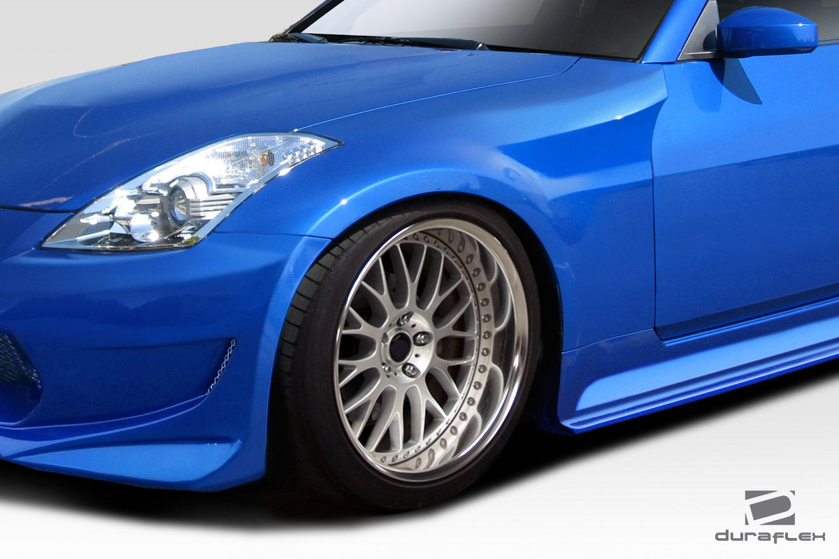 Extreme Dimensions Duraflex Demon Front Fenders Compatible With 2003-2008 Nissan 350Z - 2 Piece - 113548