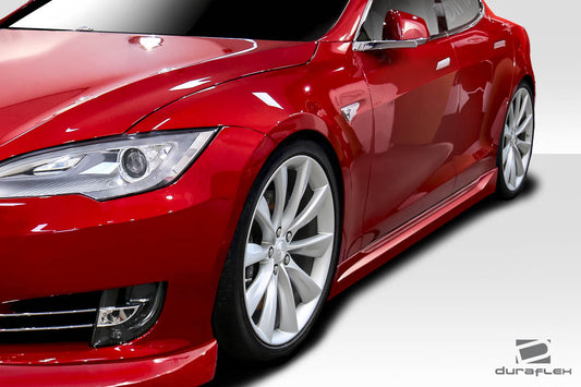Extreme Dimensions Duraflex UTech Side Skirts Compatible With 2012-2023 Tesla Model S - 2 Piece - 113552