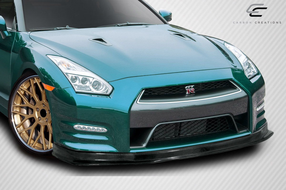 Carbon Creations HK Front Lip Spoiler Compatible With 2012-2016 Nissan GTR - 1 Piece - 113557
