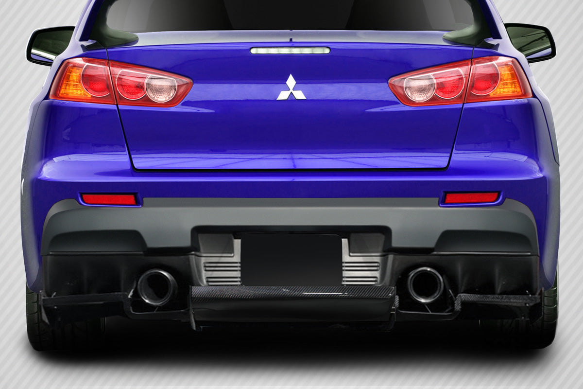 Carbon Creations VR-S Rear Lip Add On Spoiler Compatible With 2008-2015 Mitsubishi Evolution - 1 Piece - 113561