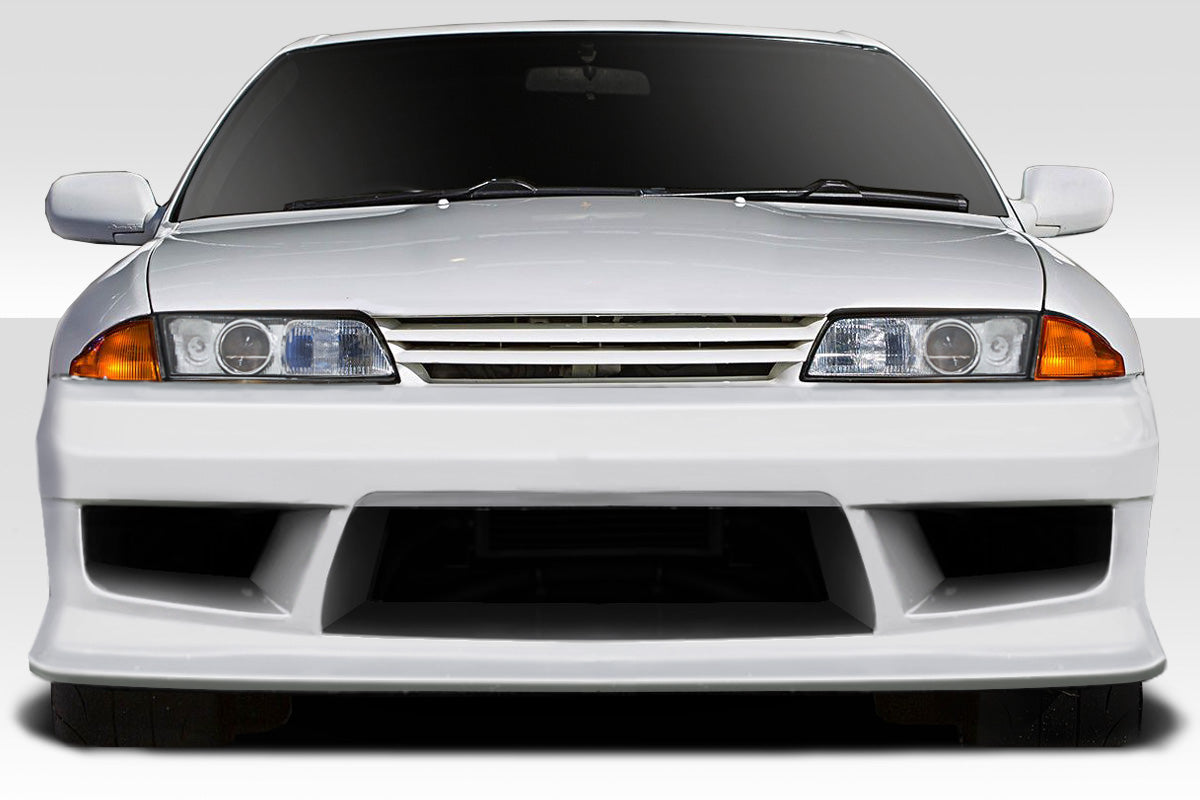 Extreme Dimensions Duraflex V-Speed Front Bumper Cover Compatible With 1989-1994 Nissan Skyline - 1 Piece - 113562