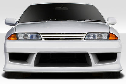 Extreme Dimensions Duraflex V-Speed Front Bumper Cover Compatible With 1989-1994 Nissan Skyline - 1 Piece - 113562