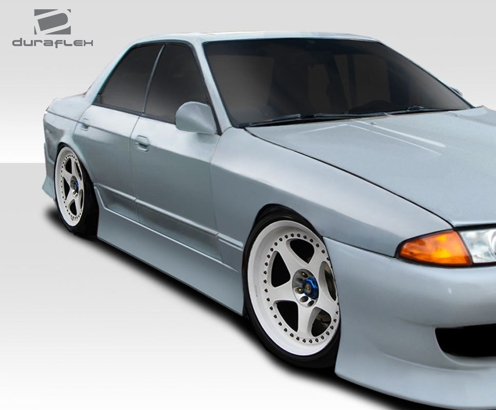 Extreme Dimensions Duraflex V-Speed Side Skirts Compatible With 1989-1994 Nissan Skyline R32 4DR - 2 Piece - 113565