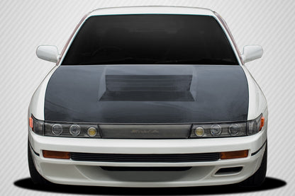 Carbon Creations D-1 Hood Compatible With 1989-1994 Nissan S13 Silvia - 1 Piece - 113636