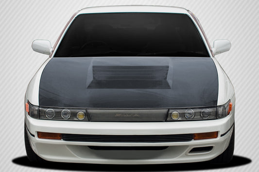 Carbon Creations D-1 Hood Compatible With 1989-1994 Nissan S13 Silvia - 1 Piece - 113636