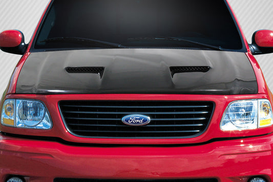 Carbon Creations CVX Version 3 Hood Compatible With 1997-2003 Ford F150 - 1 Piece - 113639