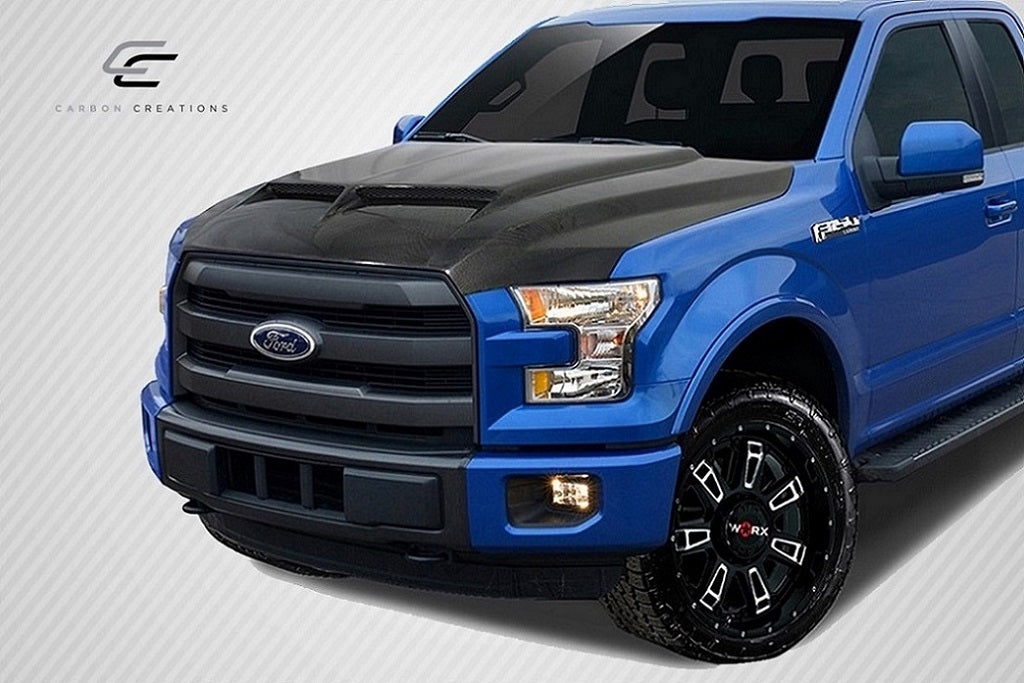 Carbon Creations GT500 Hood Compatible With 2015-2020 Ford F20150 - 1 Piece - 113649