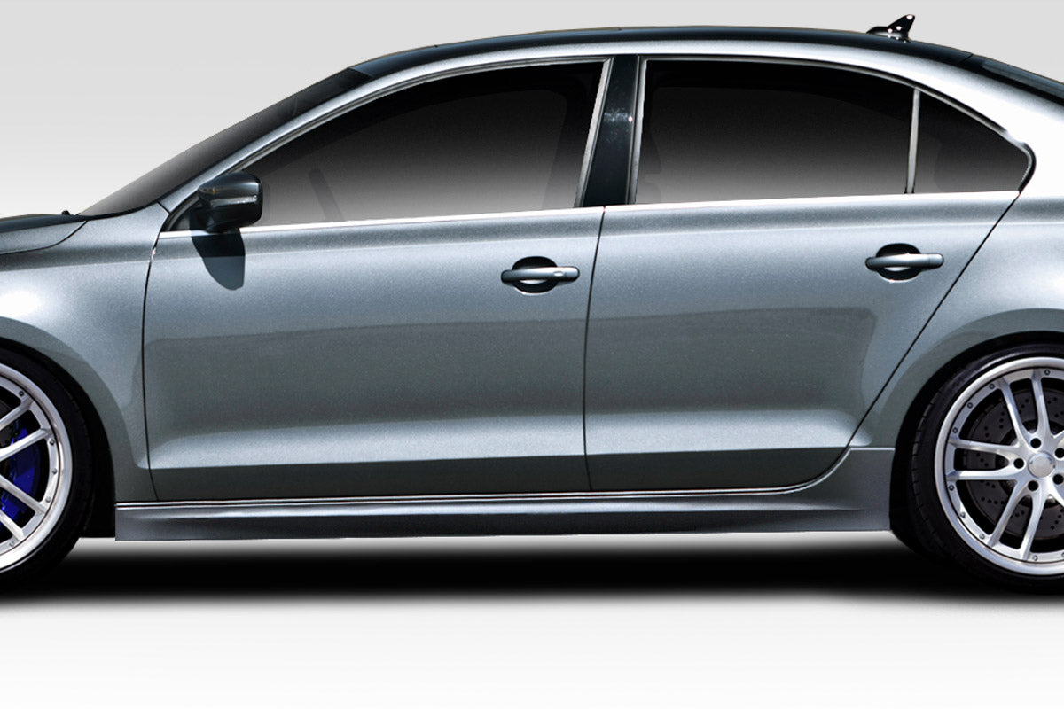 Extreme Dimensions Duraflex Votex Look Side Skirts Compatible With 2011-2014 Volkswagen Jetta - 2 Piece - 113724