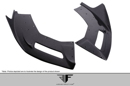 Aero Function AF-1 Carbon Front Lip Spoiler Compatible With 2011-2017 Lamborghini Aventador - 2 Piece - 113745