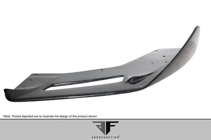 Aero Function AF-1 Carbon Front Lip Spoiler Compatible With 2011-2017 Lamborghini Aventador - 2 Piece - 113745