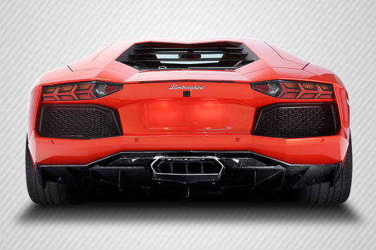 Aero Function AF-1 Carbon Rear Lip Add On Spoiler Compatible With 2011-2017 Lamborghini Aventador - 1 Piece - 113751