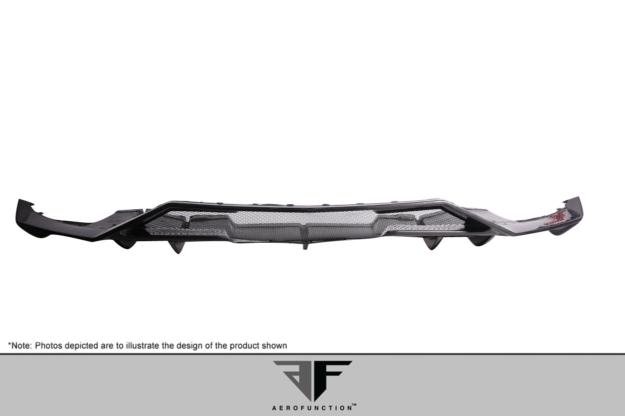 Aero Function AF-1 Carbon Rear Lip Add On Spoiler Compatible With 2011-2017 Lamborghini Aventador - 1 Piece - 113751