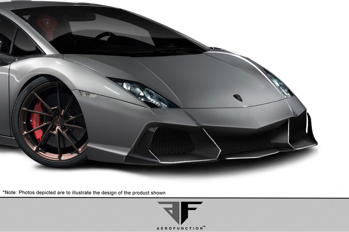 Aero Function AF-3 Front Bumper Cover Compatible With 2009-2013 Lamborghini Gallardo - 1 Piece - 113754