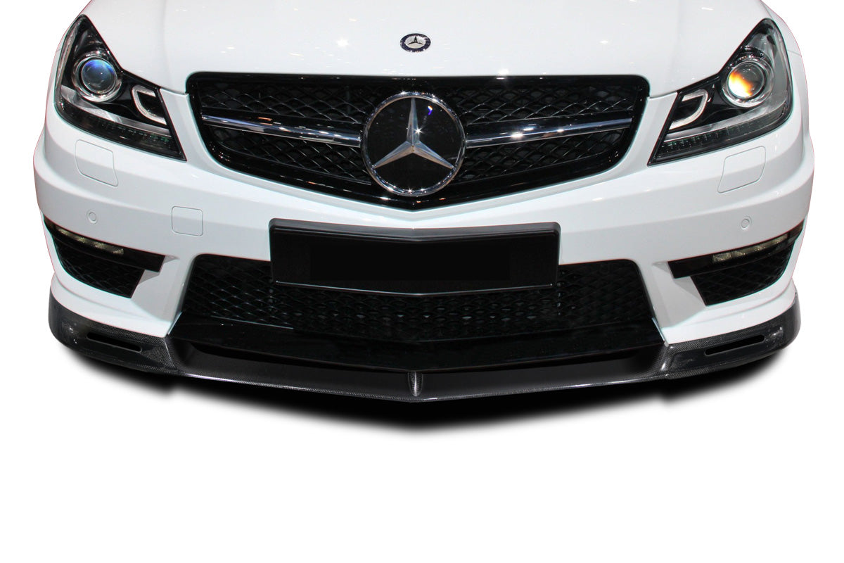 Aero Function AF-1 Front Lip Spoiler Compatible With 2012-2014 Mercedes C63 - 1 Piece - 113756