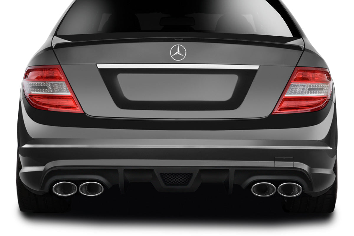 Aero Function AF-1 Rear Lip Add On Spoiler Compatible With 2008-2011 Mercedes C Class - 1 Piece - 113759
