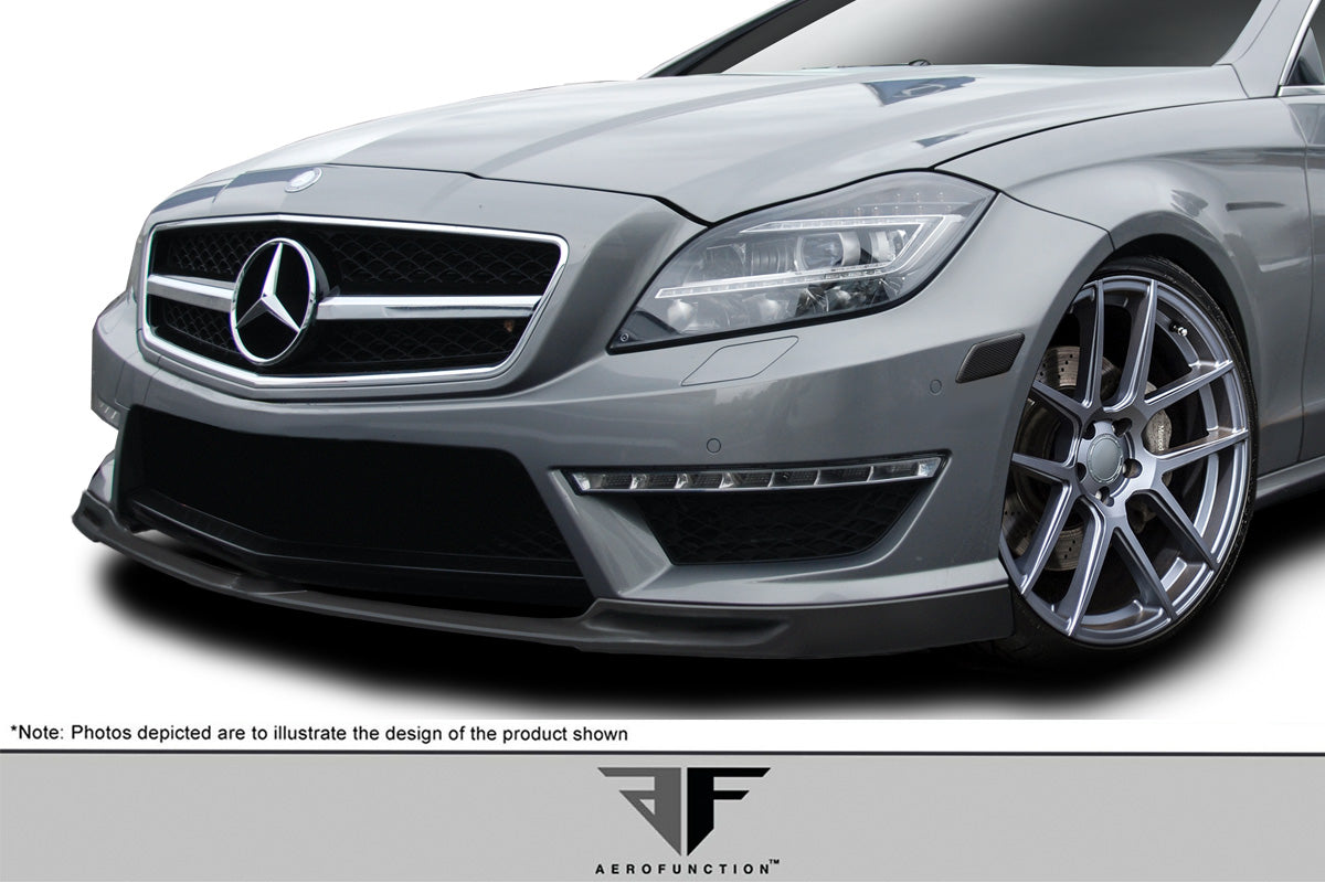 Aero Function AF-1 Front Lip Spoiler Compatible With 2012-2018 Mercedes CLS - 1 Piece - 113765