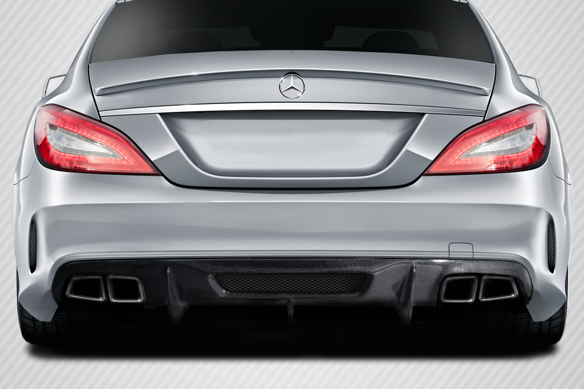 Aero Function AF-1 Carbon Rear Lip Add On Spoiler Compatible With 2012-2018 Mercedes CLS - 1 Piece - 113768