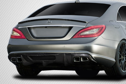 Aero Function AF-1 Carbon Rear Lip Add On Spoiler Compatible With 2012-2018 Mercedes CLS - 1 Piece - 113768
