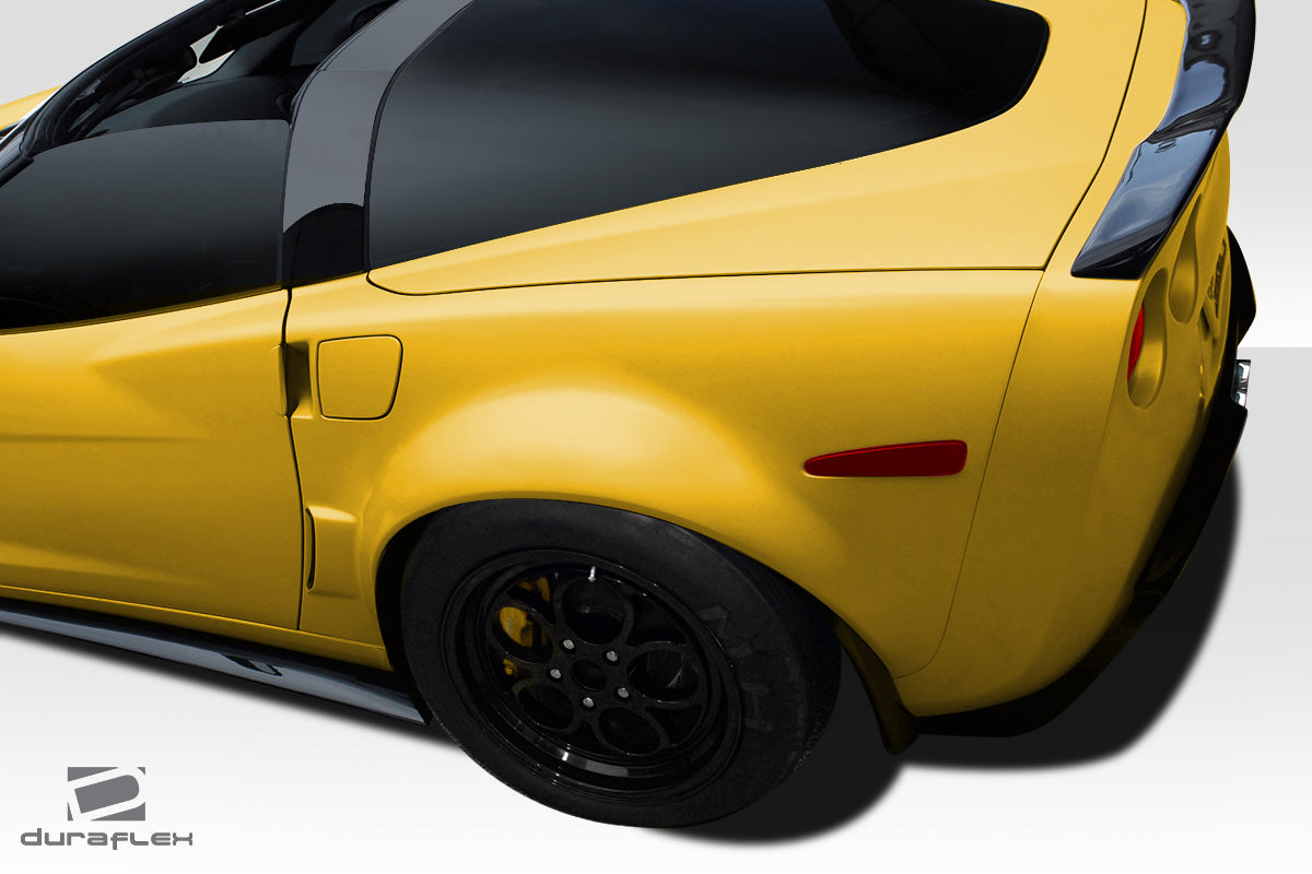 Extreme Dimensions Duraflex ZR1 Look Rear Fenders Flares Compatible With 2005-2013 Chevrolet Corvette - 2 Piece - 113783