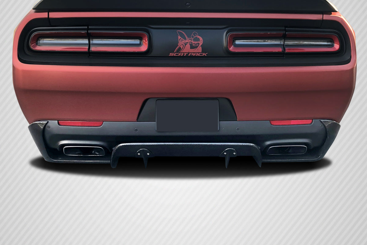 Carbon Creations Circuit Rear Diffuser Compatible With 2015-2023 Dodge Challenger - 3 Piece - 113898
