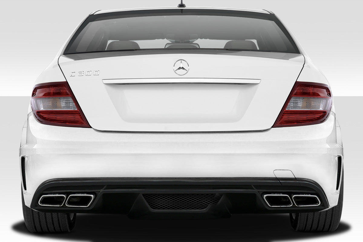 Duraflex Black Series Look Rear Bumper Cover Compatible With 2012-2014 Mercedes C63 4DR - 1 Piece - 113919