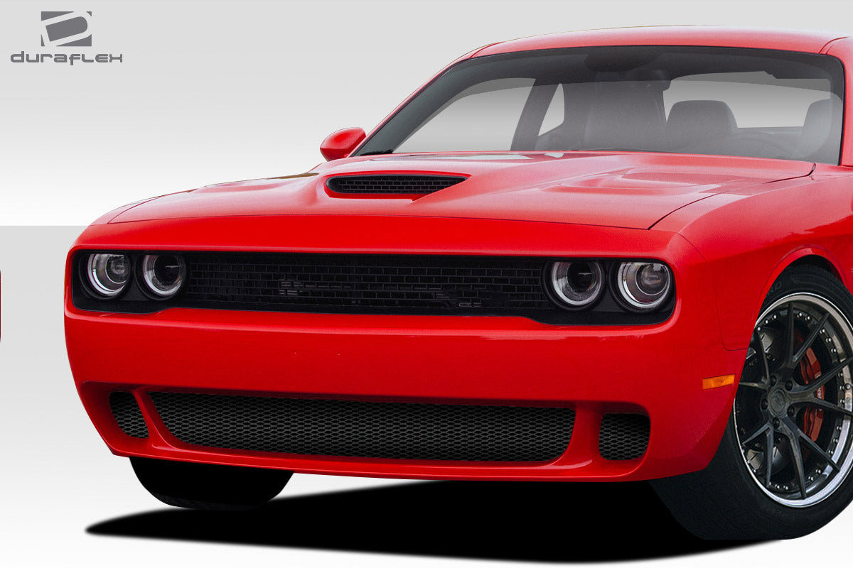 Extreme Dimensions Duraflex Hellcat Look Front Bumper Cover Compatible With 2015-2023 Dodge Challenger - 1 Piece - 113983
