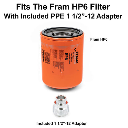 Remote Oil Filter Mount Kit - Polished 304 Stainless Steel ppepower