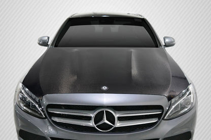 Carbon Creations C63 Hood Compatible With 2015-2021 Mercedes C Class W205 - 1 Piece - 114006