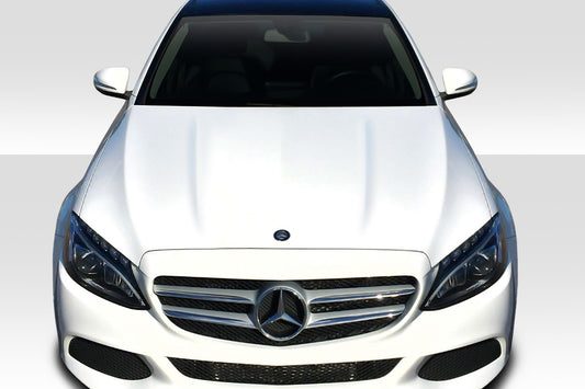 Extreme Dimensions Duraflex C63 Look Hood Compatible With 2015-2021 Mercedes C Class W205 - 1 Piece - 114007