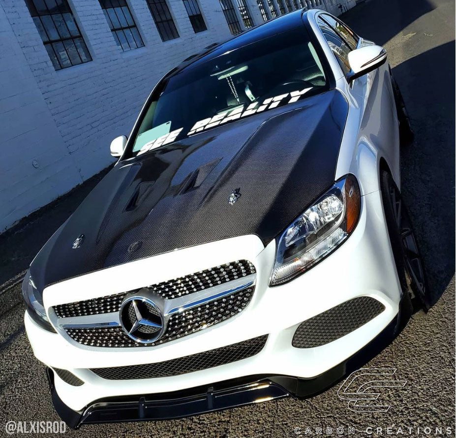Carbon Creations Black Series Hood Compatible With 2015-2021 Mercedes C Class W205 - 1 Piece - 114008