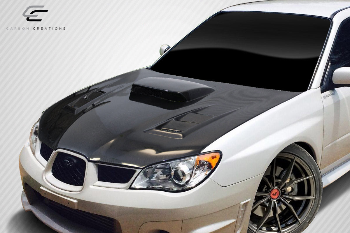 Carbon Creations C-1 Hood Compatible With 2006-2007 Subaru Impreza - 1 Piece - 114023