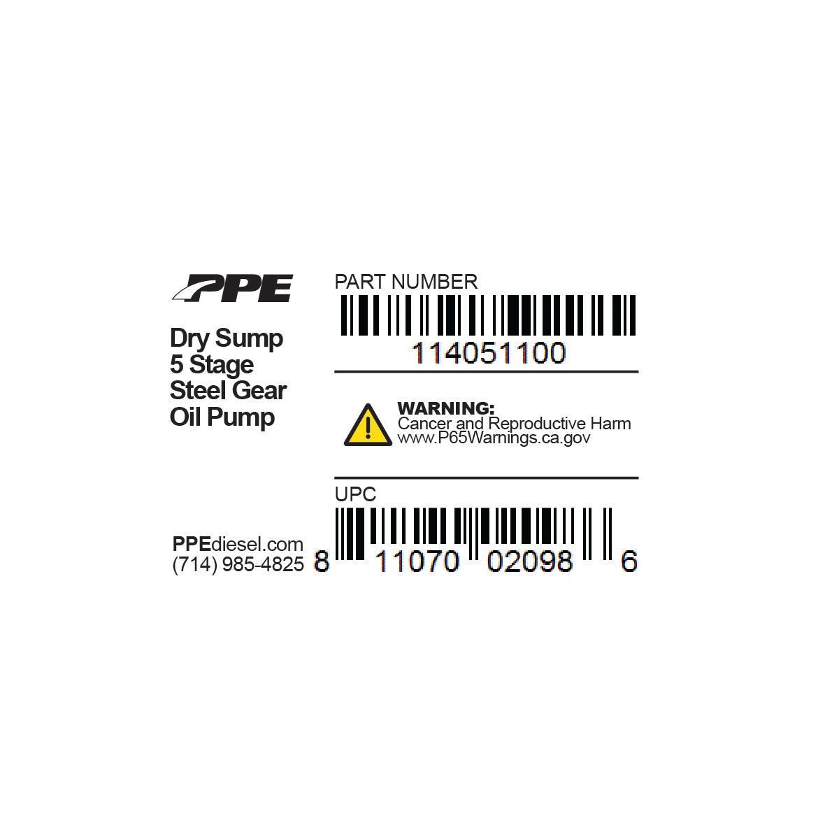2001-2016 GM 6.6L Duramax Dry Sump 5 Stage Steel Gear Oil Pump ppepower