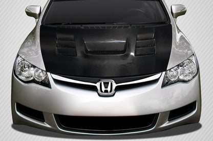 Carbon Creations Supremo Hood Compatible With 2006-2011 Honda Civic - 1 Piece - 114055