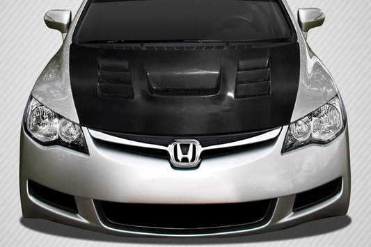 Carbon Creations Supremo Hood Compatible With 2006-2011 Honda Civic - 1 Piece - 114055