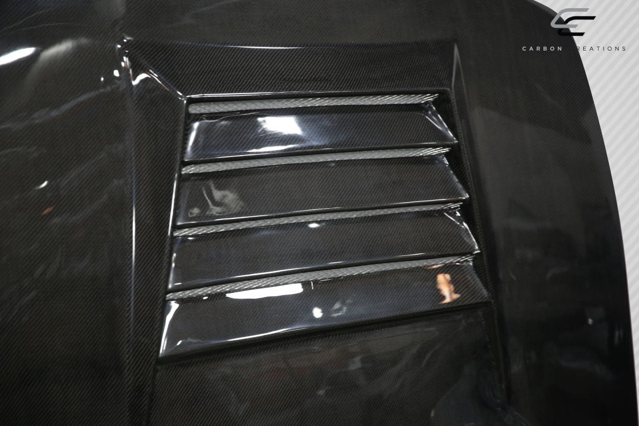 Carbon Creations D-Spec Hood Compatible With 1995-1996 Nissan 240SX - 1 Piece - 114100