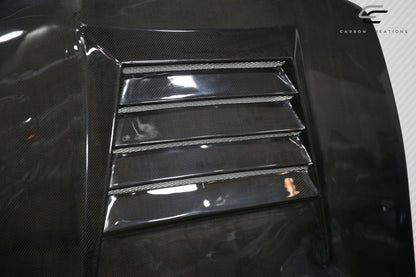 Carbon Creations D-Spec Hood Compatible With 1995-1996 Nissan 240SX - 1 Piece - 114100