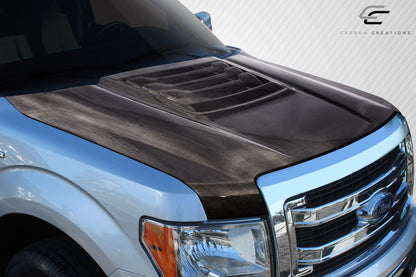 Carbon Creations Raptor Look Hood Compatible With 2009-2014 Ford F150 - 1 Piece - 114102