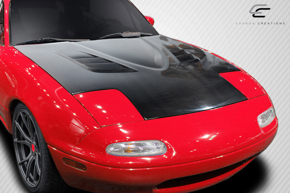 Carbon Creations Venom Hood Compatible With 1990-1997 Mazda Miata - 1 Piece - 114104