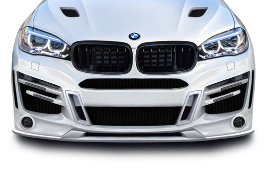 Aero Function AF-1 Front Lip Spoiler Compatible With 2015-2019 BMW X6 - 1 Piece - 114153