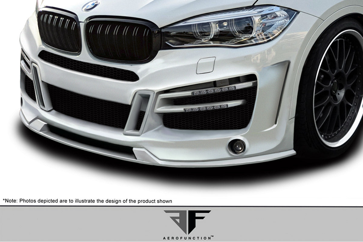Aero Function AF-1 Front Lip Spoiler Compatible With 2015-2019 BMW X6 - 1 Piece - 114153