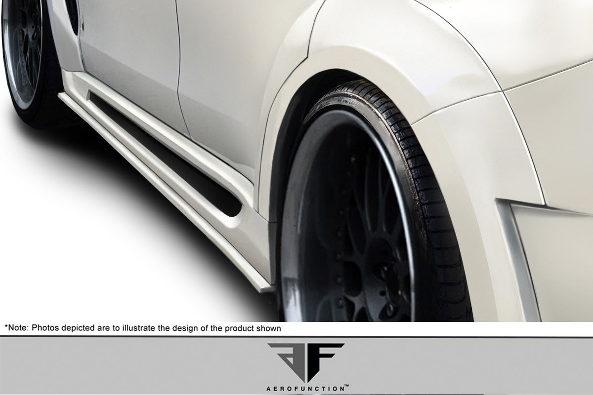 Aero Function AF-1 Side Skirts Splitters Compatible With 2015-2019 BMW X6 - 2 Piece - 114155