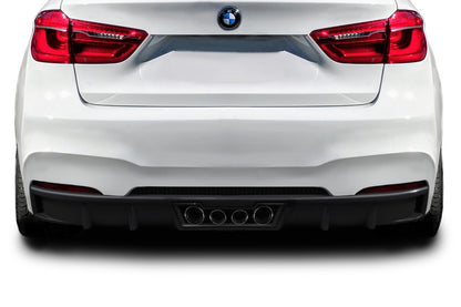 Aero Function AF-1 Rear Bumper Cover Compatible With 2015-2019 BMW X6 - 1 Piece - 114156
