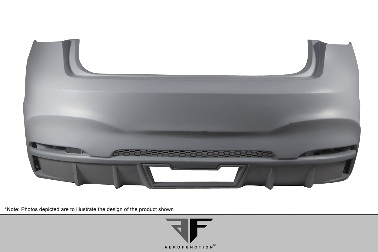 Aero Function AF-1 Rear Bumper Cover Compatible With 2015-2019 BMW X6 - 1 Piece - 114156