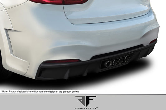 Aero Function AF-1 Rear Bumper Cover Compatible With 2015-2019 BMW X6 - 1 Piece - 114156