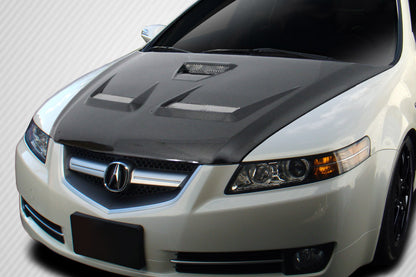 Carbon Creations C-1 Hood Compatible With 2004-2008 Acura TL - 1 Piece - 114175